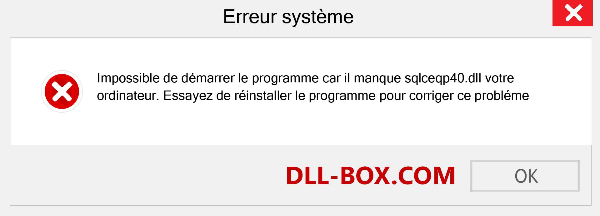 Le fichier sqlceqp40.dll est manquant ?. Télécharger pour Windows 7, 8, 10 - Correction de l'erreur manquante sqlceqp40 dll sur Windows, photos, images